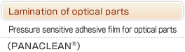 Pressure sensitive adhesive film for optical parts