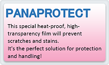 PANAPROTECT<sup>®</sup> Heat-proof, high-transparency film that prevents scratches and stains.It is the right choice for electronics and optical surfaces.
